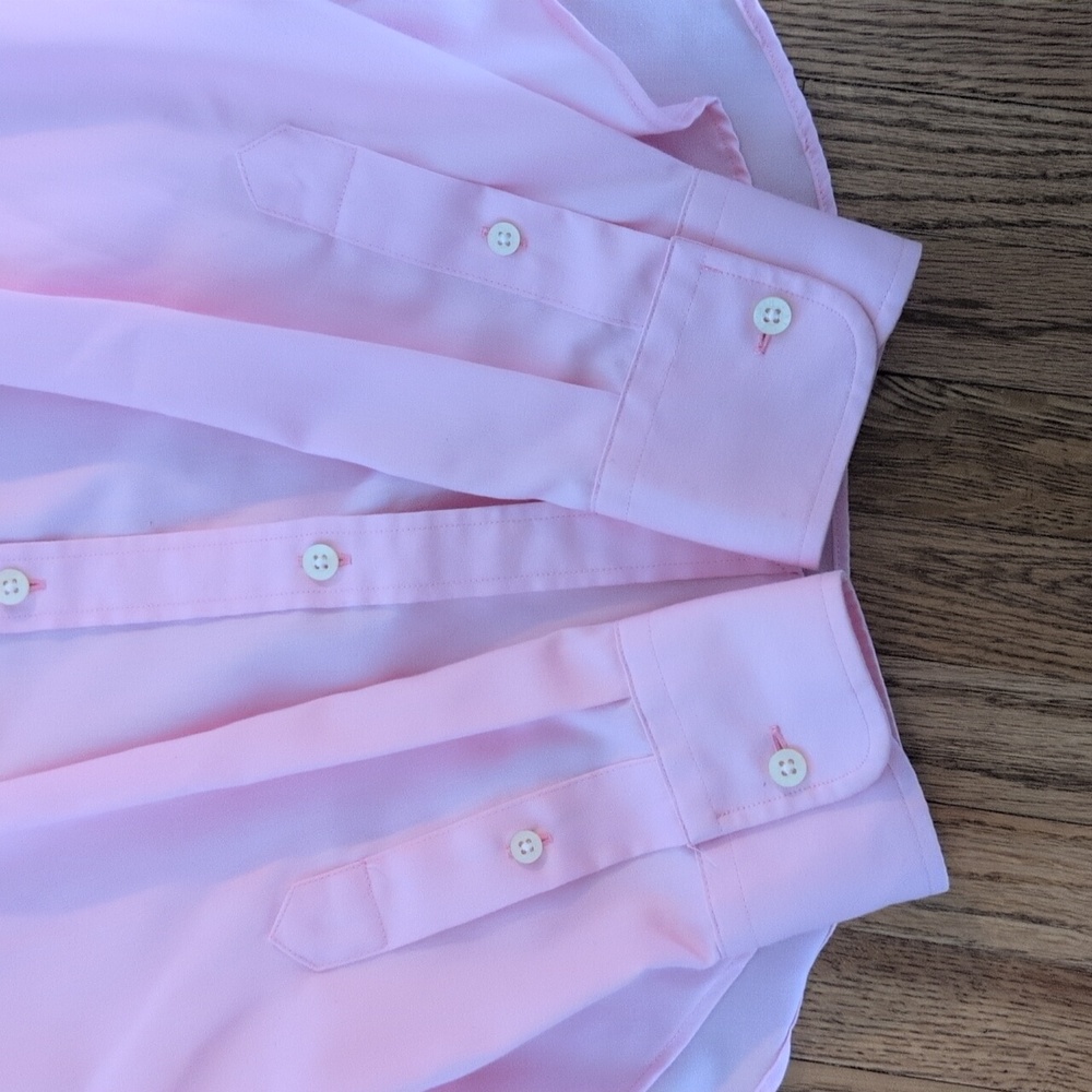 Ralph Lauren non-iron oxford shirt Pink Monogrammed - Picture 4 of 6